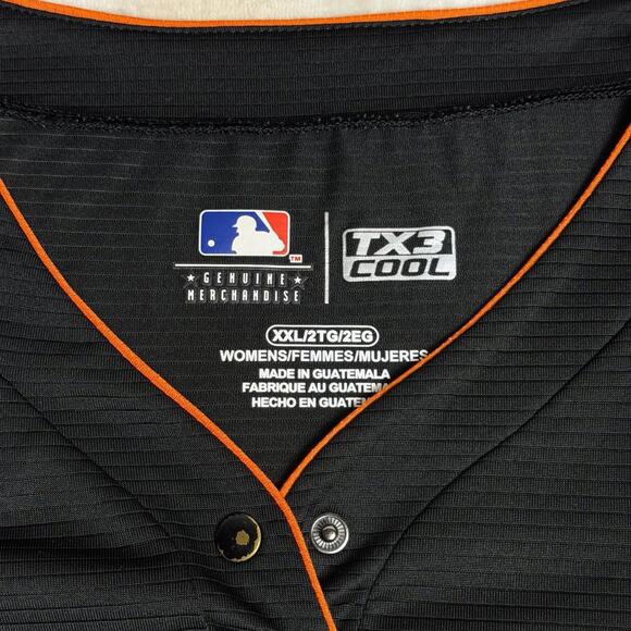 San Francisco Giants Women's 2XL Jersey TX3 Cool Activewear Top SF Logo - Picture 2 of 6